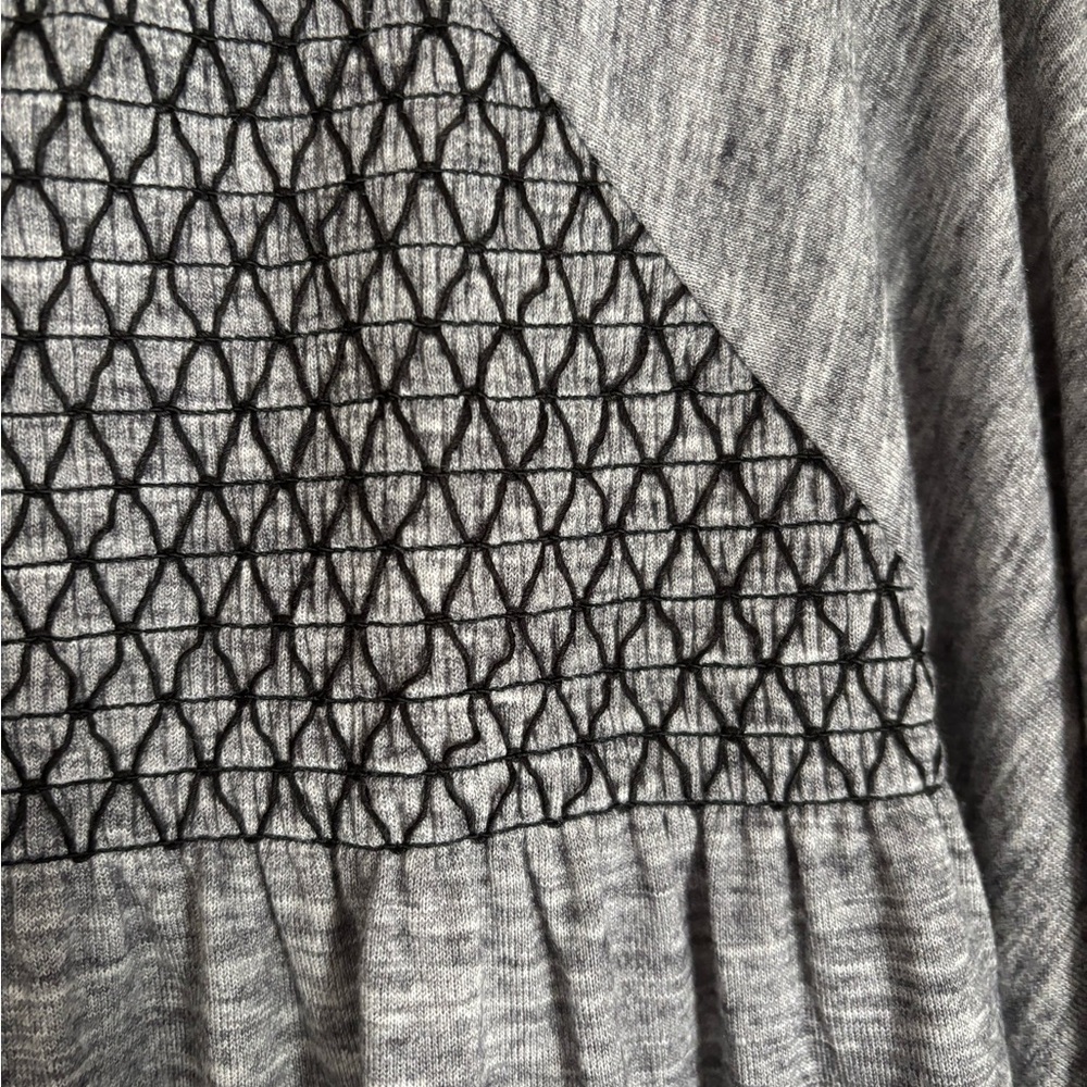 LOFT | Heathered Gray Blouse Size XL - Picture 5 of 6
